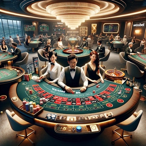 Casino en direct sophistiqué sur la plateforme WeissBet